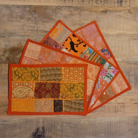 Platzset Patchwork orange