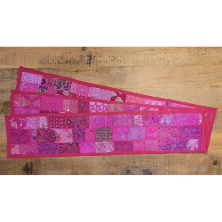 Tischläufer Patchwork pink-rosa