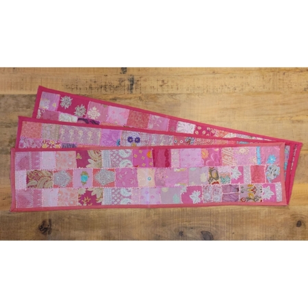 Tischläufer Patchwork pink-rosa