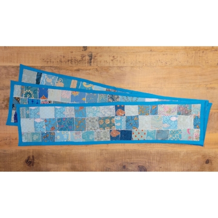 Tischläufer Patchwork blau