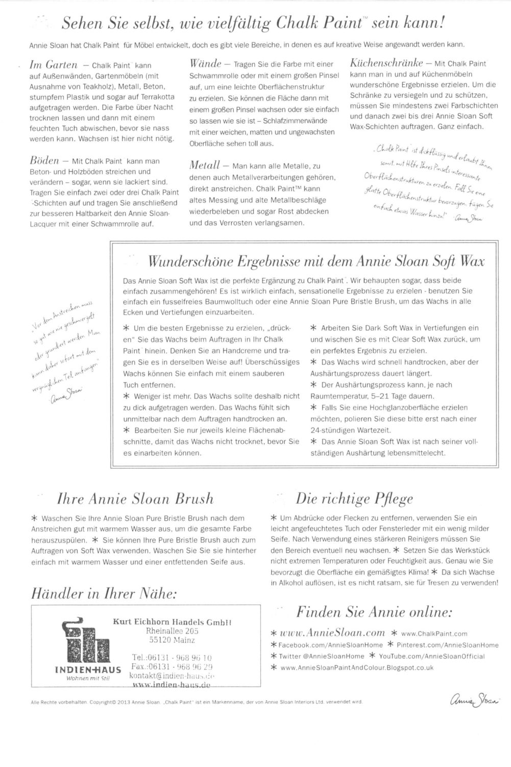 Annie Sloan Chalk Paint™ Kurzanleitung - #Indien-Haus