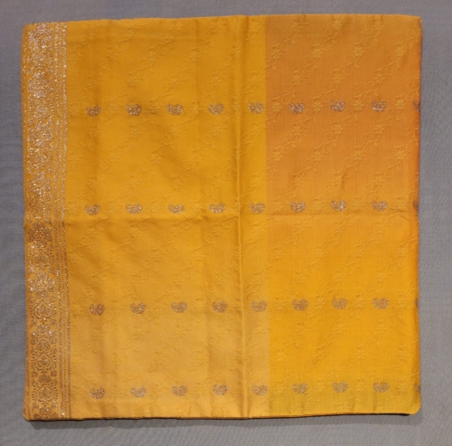 Sari-Kissenhülle gelb
