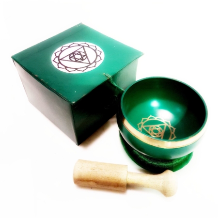 grüne Klangschale Chakra