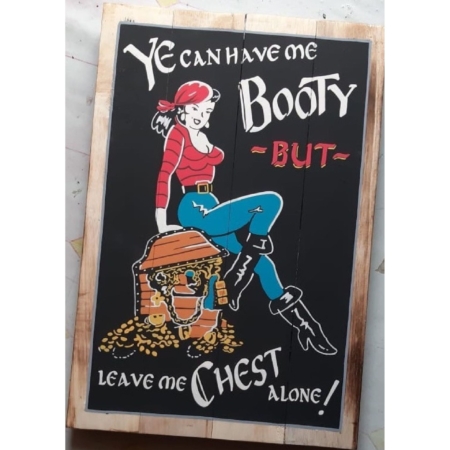Werbeschild Pirate Booty Chest