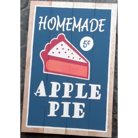 Werbeschild Homemade Applepie 5c