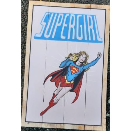 Werbeschild Supergirl