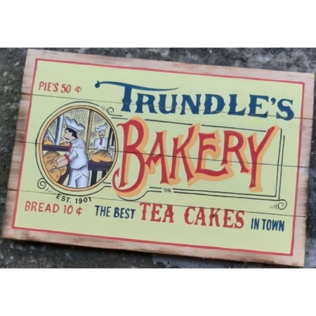 Werbeschild Trundle's Bakery