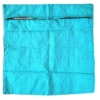 Sari-Kissenhülle Quadratstreifen 50x50 türkis