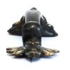 Möbelgriff / Türgriff balinesische Barong Maske Messing-Antik