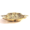 Schale / Räucherkegelhalter HAMSA Messing-gold