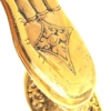 Möbelgriff / Türgriff Buddhahand Vitarka Mudra klein gold