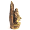 Figur ind. Gott Ganesha in Hand Messing-Antik