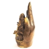 Figur ind. Gott Ganesha in Hand Messing-Antik