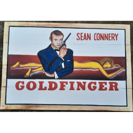 Werbeschild James Bond Goldfinger