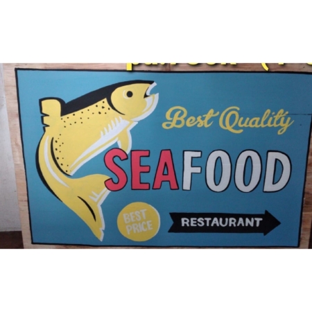 Werbeschild Best Quality Seafood