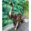 Figur stehender Elefant verziert