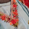 handbestickter Kaftan / Tunika mit floralem Muster