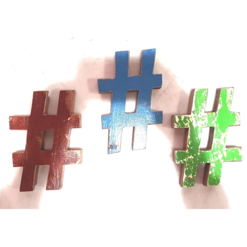 Bootsholz Sonderzeichen # Hashtag