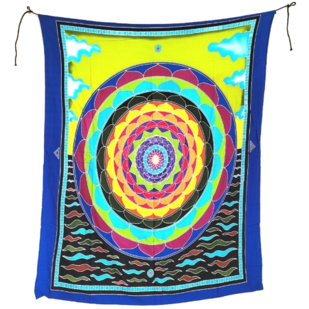 Wandbehang Lotus Mandala Himmel und Erde