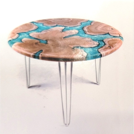 Wurzelholz Couchtisch Green Pearl Ø 75 cm
