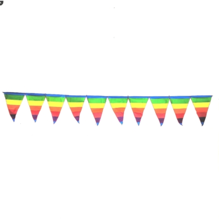 10-teiliges Fähnchen-Banner Regenbogen Rainbow - Prideflag
