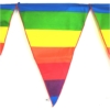 10-teiliges Fähnchen-Banner Regenbogen Rainbow - Prideflag