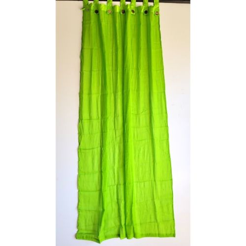 Schlaufenvorhang Leinen apfelgrün 230x150