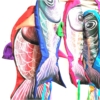 Flagge Windspiel Dekohänger Fisch klein diverse Farben