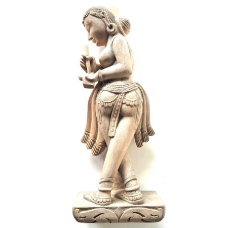 Unikat indische Figur Statue Schreiberin