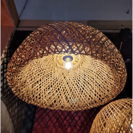 Lampenschirm Bambusgeflecht Donut groß