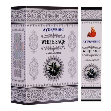 Räucherstäbchen AYURVEDIC White Sage - weißer Salbei