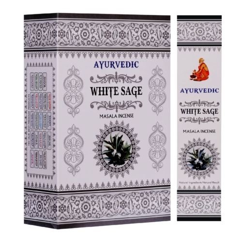 Räucherstäbchen AYURVEDIC White Sage - weißer Salbei