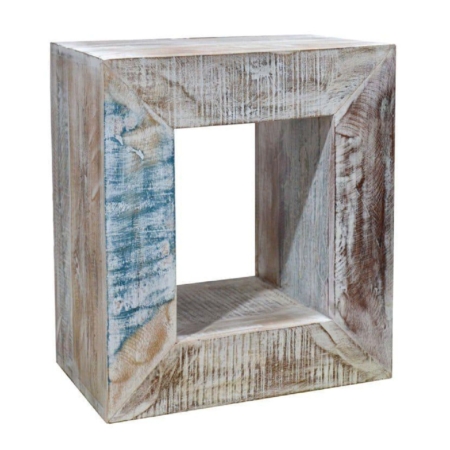 Regal Cube recyceltes Holz