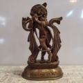 Messingfigur indischer Gott Lord Krishna