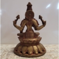 Messingfigur indische Göttin Lakshmi rötlich