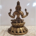 Messingfigur indische Göttin Lakshmi