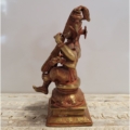 Messingfigur indische Göttin Saraswati rötlich