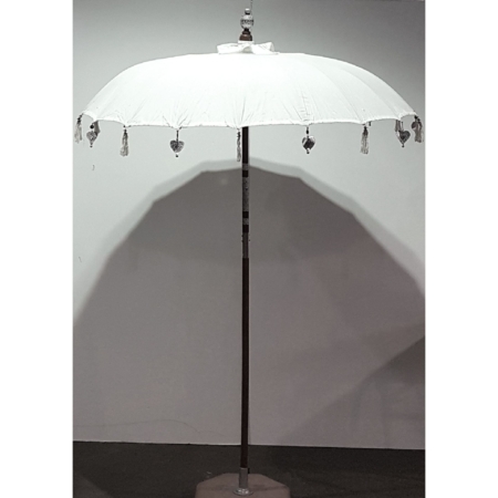 balinesischer Tempelschirm Ø 200cm weiß Sunbrella